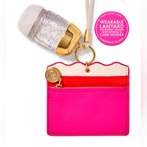 Bath & Body Works ID card holder Wearable ID Keyring Lanyard Pocketbac Holder - Picture 4 of 5